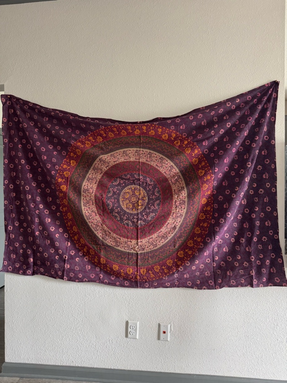 Purple Mandala Wall Tapestry - Decorative Home Wall Decor